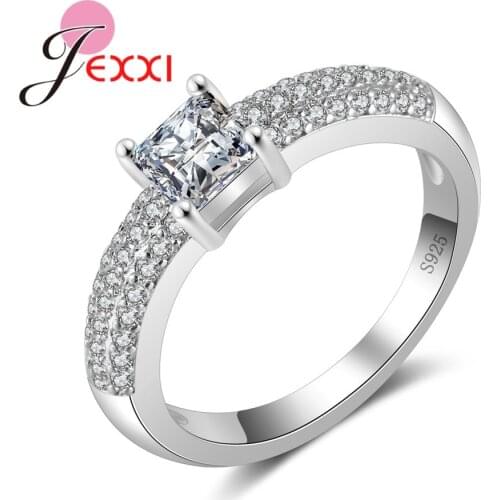 High Quality 925 Sterling Silver Brand Jewelry for Women Wedding Bridal Shiny Cubic Zircon Female Jewelry Factory Price