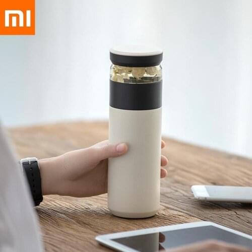 Xiaomi Fun Home Portable Water Vacuum Cup 520ml Outdoor Travel Tea water separation Bottle Warm Grade PP Mug Thermas