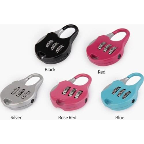 Password lock backpack luggage lock gym dormitory cabinet storage box padlock metal mini small padlock
