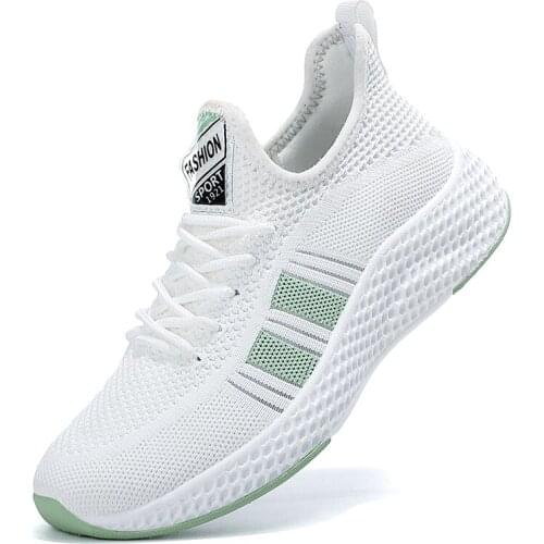 Sneakers Women Shoes Flats Casual Ladies Shoe Woman Lace-Up Mesh Light Breathable Female Zapatillas De Deporte Para Mujer