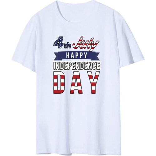 Women Independence Day Print Tops Fashion Ladies Summer Short-Sleeve O-Neck Blouse Celebrating Loose T-Shirt Peace Patriotic