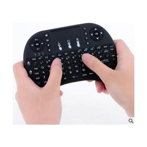 1 pcs MINI air flying squirrels i8 2.4 G MINI English/Russian keyboard wireless air mouse keyboard Diy RC Toy Kit