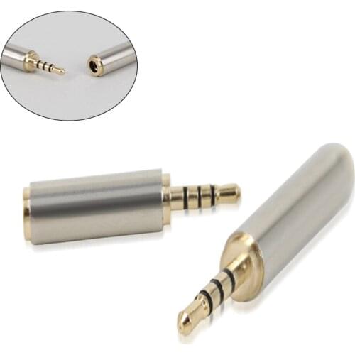2.5mm male to 3.5mm female 3.5 mm to 2.5mm Audio Adapter Converter Stereo Audio Headphone Earphone Microphone Jack for Microphon