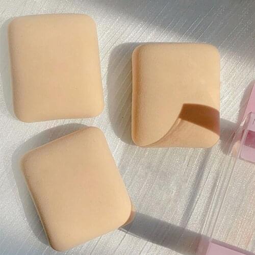 2Pcs Powder Puff Delicate Exquisite Synthetic Portable Soft Face Powder Puff for Girl