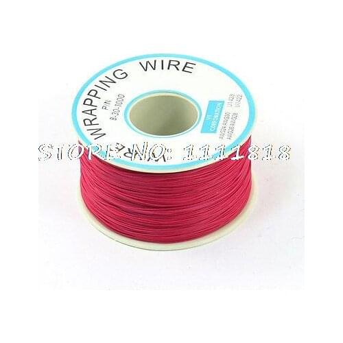 200M 30AWG Tin Plated Copper Wire Insulation Test Wrapping Cable Roll Red