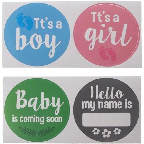 28 Pcs Pregnancy Weekly Belly Growth Stickers for Maternity Photo Prop Keepsake D0AF