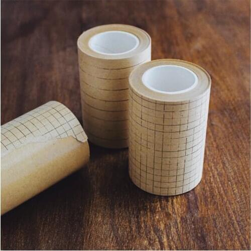 70mm wide vintage vellum paper line / grid / square decorative paper tape DIY diary scrapbooking masking tape release papers