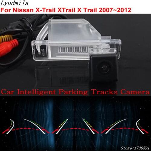 Car Intelligent Parking Tracks Camera FOR Nissan X-Trail XTrail X Trail T31 2007~2012 HD Car Back up Reverse Rear View Camera