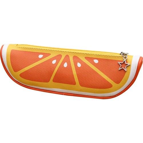 Cute Fruit Watermelon Cactus Plush Pencil Case Cosmetic Bag Pen Box for Girls Gift Stationery Pouch School Office Supplies