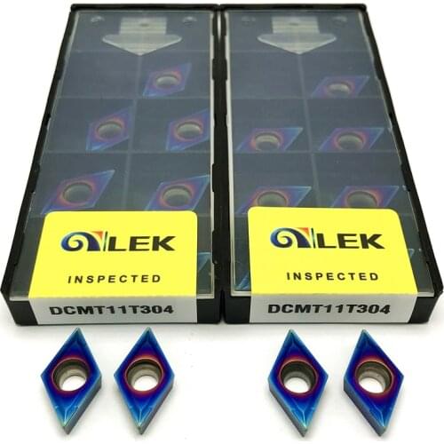 DCMT070204 DCMT11T304 Nano coating Carbide inserts Internal Turning tool metal Lathe Tools CNC Turning insert Steel processing