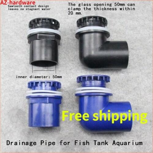 Drainage Pipe for Fish Tank Aquarium Connector Plastic Tube Joint Water Pipe Connector Joint Fish Tank Drain Drainage Supplies