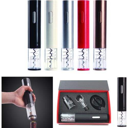 Electric Wine Opener Automatic Bottle Corkscrew Professional Red Wine Opener Foil Cutter Set for Kitchen Tool Dropshipping gift
