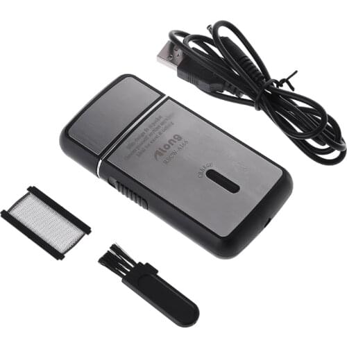 Portable Mens Electric Razor Foil Slim Shaver USB Rechargeable Travel House
