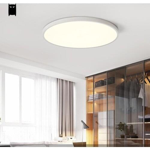 Round Thin Iron Acrylic Geometry Ceiling Light Fixture Surface Mounted Modern Simple Plafon Lamp for Hallway Bedroom Living Room