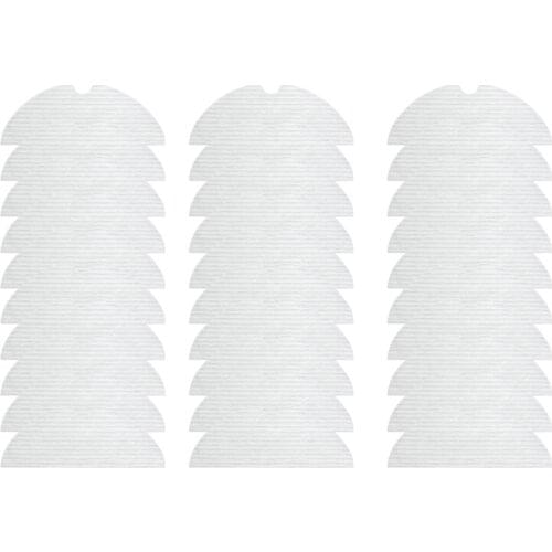 Washable Vacuum Cleaner Accessories For Xiaomi Dreame F9 Robot Vacuum Disposable Mop Disposable Mop Rag Kits 30Pcs