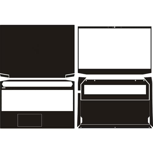 Carbon fiber Laptop Sticker Skin Decal Cover Protector for HP 15-EC0057AX 15.6"