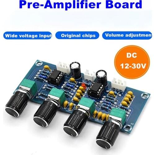 XH-A901 NE5532 Digital Amplifier Matching Tone Board Preamp Pre-Amp With Treble Bass Pre-Amplifier Board