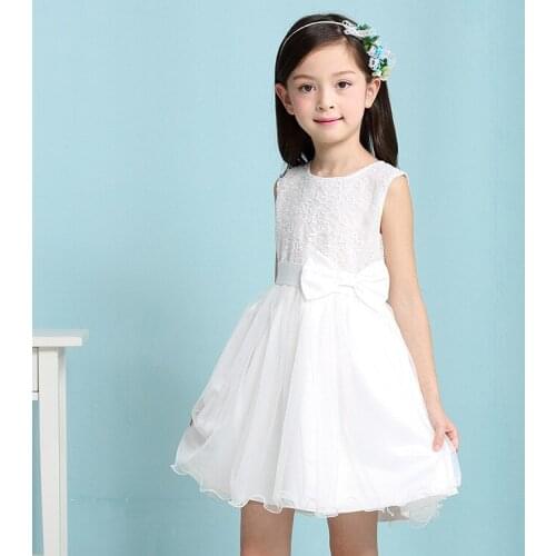 Girls Dresses Summer 2020 Children Clothes Girls Beautiful Lace Dress White Baby Girls Dress Teenager Kids Dress for Age 5-12Y
