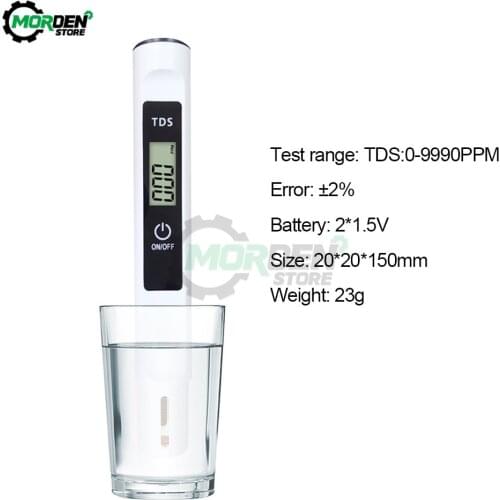 Portable 0-9990PPM TDS-M3 Water Detection Pools Digital Water Quality Monitor Water Purity Temperature Meter