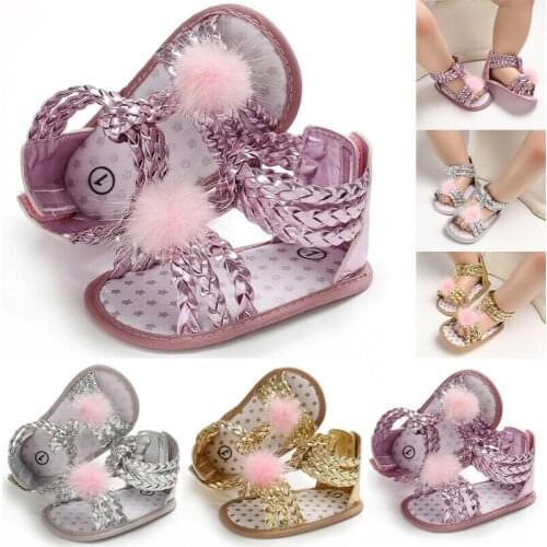 Casual Summer Girls Household Faux Leather Shoes Newborn Toddler Infant Baby Girl Soft Sole Sandals Shoes Bowknot Prewalkers