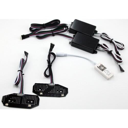 For Ford Mustang Smart phone remote control is suitable 2013 2014 colorful RGBW led daily light board