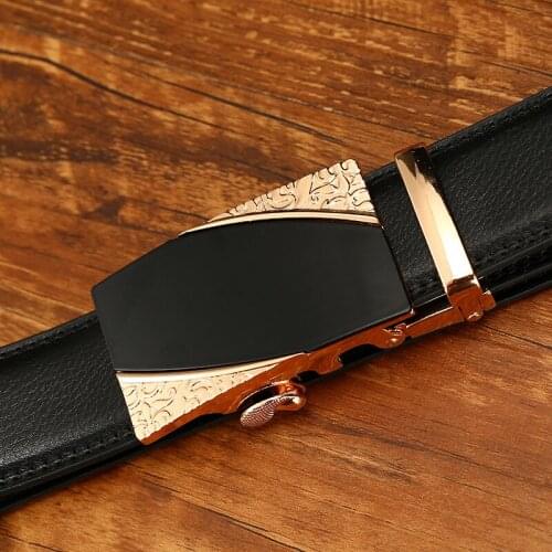 Men Belt High Quality Business New Male Designer Automatic Buckle Cowhide Leather men Luxury belts Ceinture Homme