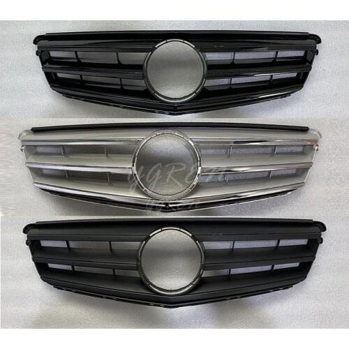 Front Grille fit for Mercedes C-Class W204 C63 C180 2008-2014 Silver AMG BLACK SILVER