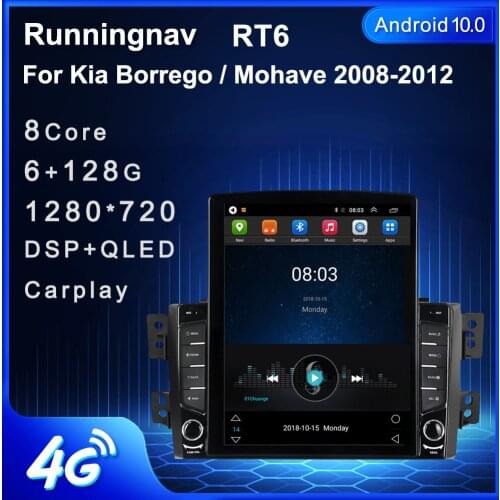 Runningnav For Kia Borrego Mohave 2008 2009 2010 2011 2012 Tesla Type Android Car Radio Multimedia Video Player Navigation GPS