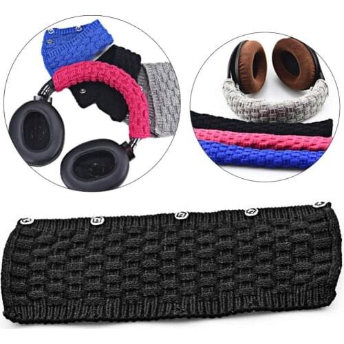 Universal Wool Headaband Head Band Protector Sleeve Pads Cushions Covers for Beats Pro for Audio-Technica for Sony headphones
