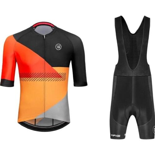 Kapvoe Short Sleeve Cycling Jersey Cycling Shirt Breathable 20D Gel Pad Bike Jersey Men Summer Ropa Ciclismo Bike Shorts