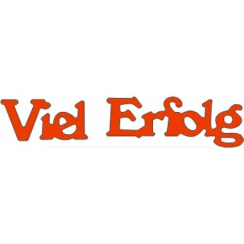 Viel Erfolg German Word Die Cuts For Card Making German Word Viel Erfolg dies scrapbooking metal cutting dies new 2019