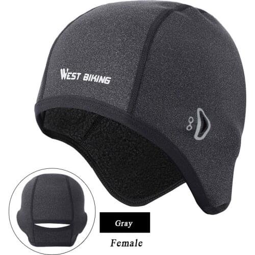 Winter Fleece Cycling Cap Outdoor Sports MTB Bike Hats Warm Hood Men Skull Beanie Cap for Men Women Winter Skiing Windproof Hat