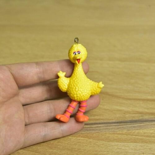 12PCS 6.5cmExquisitely made big bird cartoon doll model ornament DIY tabletop Ornament Collection holiday gift