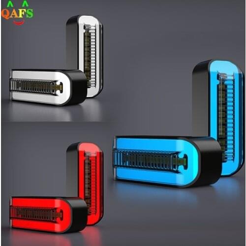 2PCS LED Motorcycle Turn Signal Light Stop Signals Flowing Water Tail Lamp