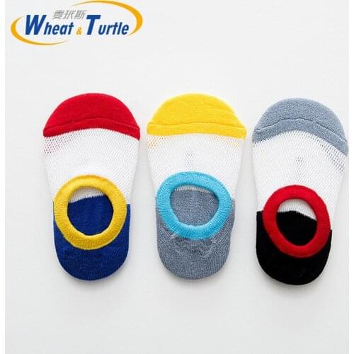 3Pcs/Lot Mother Kids Childrens Clothing Socks Cotton Unisex Socks Baby Boy Girl Candy Colors Spring Summer Breathables Socks