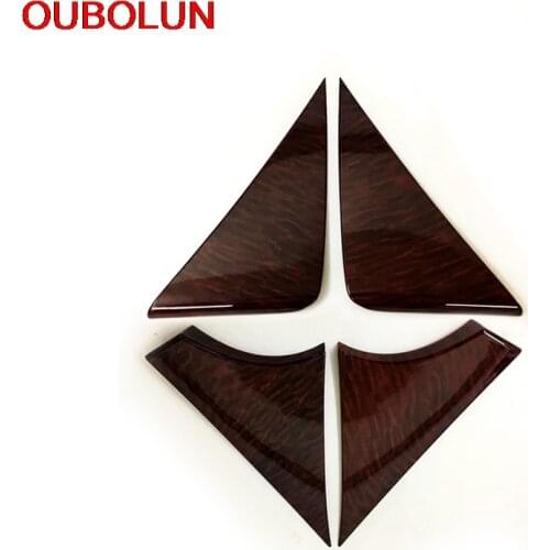 ABS Wood Pattern For Nissan Armada Patrol Infiniti QX56 QX80 Y62 2010-2018 Door Inner Sticker for Each Door 4Pcs Accessories