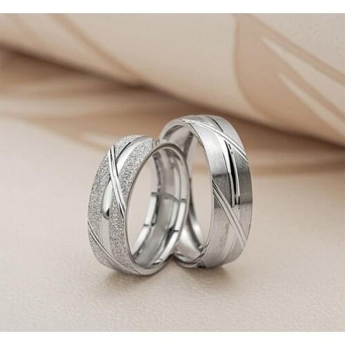 925 Sterling Real Silver Double Wedding Bands Rings Bracelet Woman For Men Luxury Jewelry Fashion Engagement Anniversary