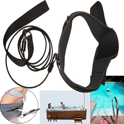 AUXPhome Strong Thicken Swimming Belt - Swim Bungee Training Belt Swim Resistance Belt Swim Exerciser Belt Swim Tether for Stati