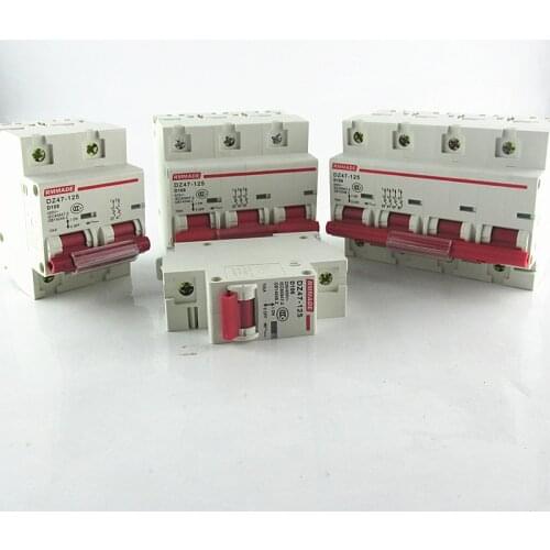 Household DZ47-125 3P MCB 80A 100A 125A Mini Circuit Breaker
