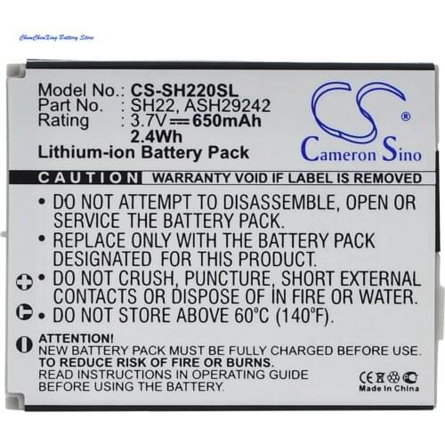 Cameron Sino 650mAh Battery ASH29242, SH22 for Sharp SH-06A, SH-07A