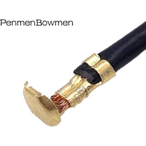 Tyco Auto Brass Wire Harness Connector Crimp Terminal Fuse Holder Button Contact With 18AWG Cable DJ9007A G45