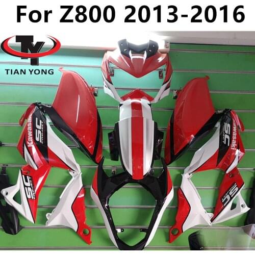 For SC-PROJECT ABS Injection Plastics Fairings Kit For Kawasaki Z800 2013 - 2016 13 14 15 16 Orange Matte Black Bodywork