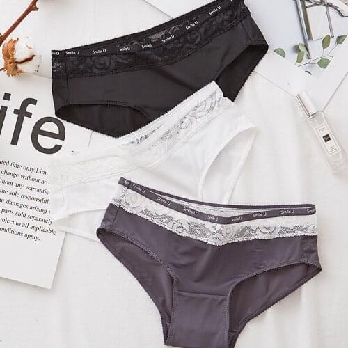 Womens Sexy Panties Lace Underpants Low Waist Sexy Female Panties Seamless Briefs Hollow Out Underwear Women Shorts Lingerie