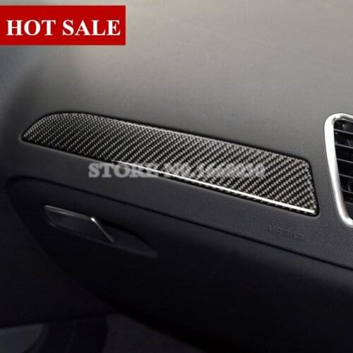 Carbon Fiber Center Console Glove Box Moulding Cover For Audi A4 S4 2009-2015 Car accesories interior Car decoration