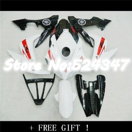 Motorcycle Fairing Kit for YZFR1 04 05 06 YZF R1 2004 2005 2006 YZFR1000 ABS white black Fairings Bodywork