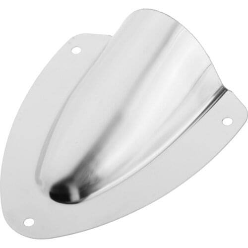 Stainless Steel Cable Cover, Boat Wiring Cover, Clamshell Vent Wire Cover Clam Shell Vent for Boat, Silver