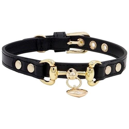 Fashion Designer Pet Collar Small Dog Cat Collar Woman Necklace Collar Accessories Handmade Genuiner Leather fit Pet Human