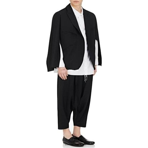 Mens new oversize custom pants handmade oversize casual pants mens wide-leg pants