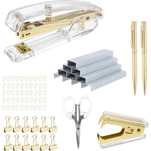 2067Pieces Acrylic Stapler Set Desktop Stapler Kit for Home Office School