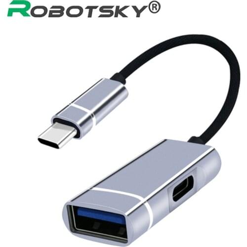 USB Type C To USB 3.0 Adapter OTG Cable USB C Male To USB 3.0 Female Cable Adapter For MacBook Pro Samsung Type-C Adapter